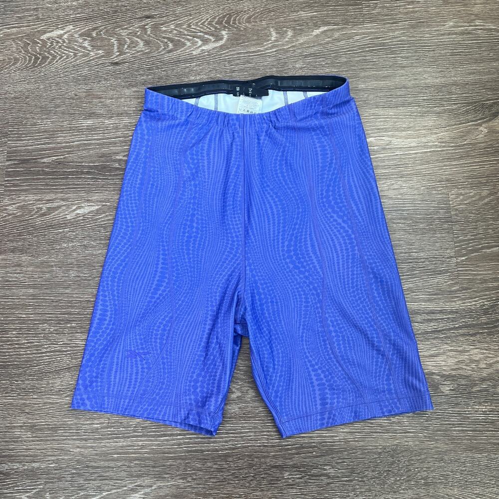 Reebok X Cardi B Ultima Purple High-Waisted Wavy Dot Legging Shorts Size 1X/16W